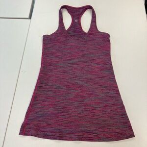 🍋 Lululemon Racerback Pink and Gray Tank Top